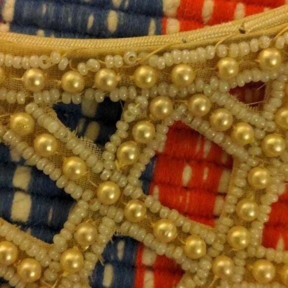 Antique Vintage hair piece accessory lot of 3 lace pearl‎ bridal